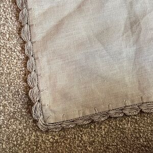 Gray King Size Pillow Sham’s with Lace Trim